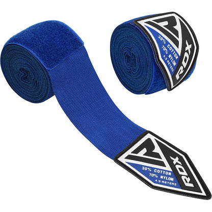 Accesorios RDX RB 4.5m Elasticated Hand Wraps Bandage for Boxing, MMA; Muay Thai en color Azul, vista principal