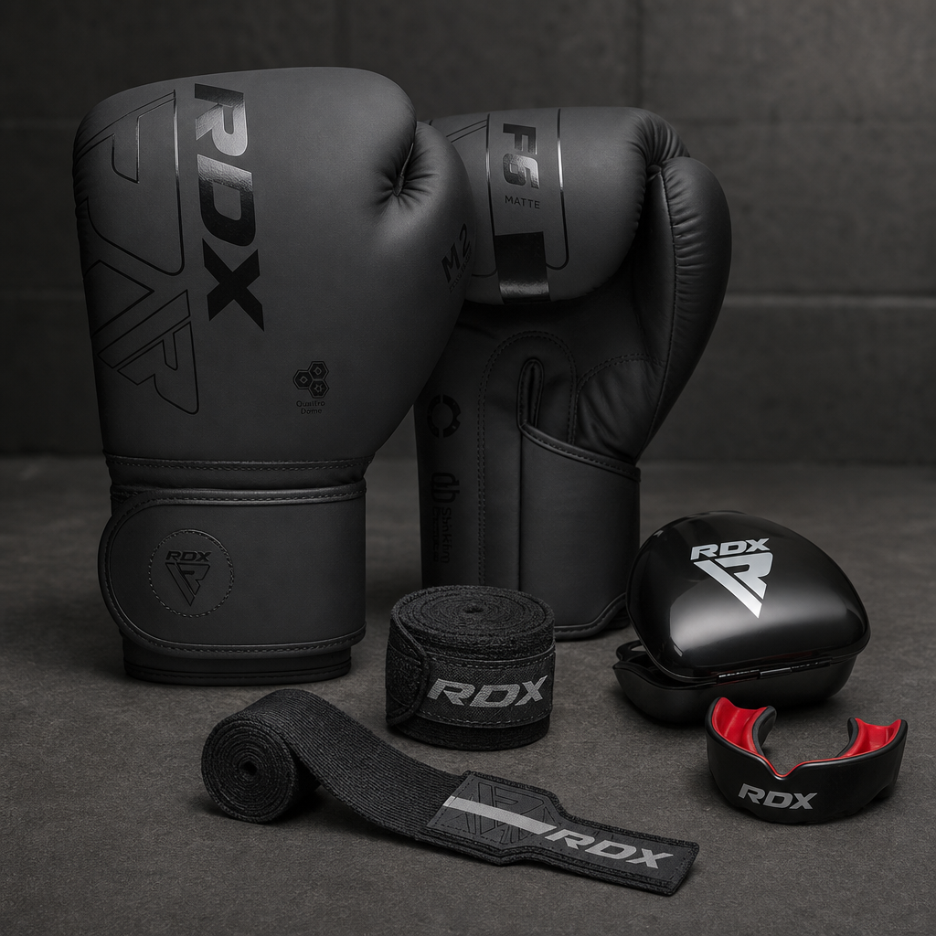Kit Iniciador RDX F6 negro y plateado con bucal negro y rojo