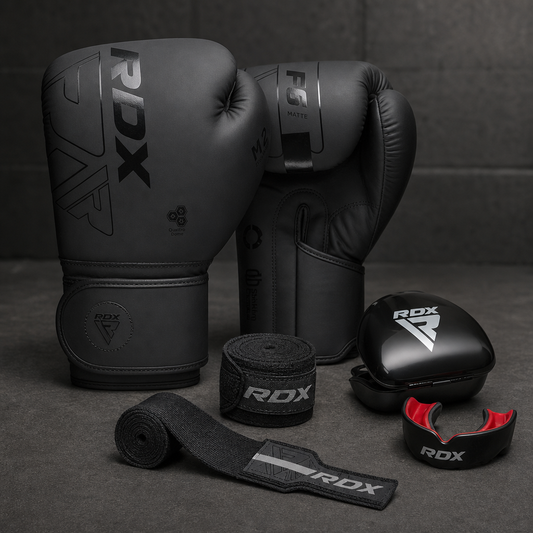 Kit Iniciador RDX F6 negro y plateado con bucal negro y rojo