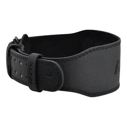 CinturÃ³n de Levantamiento RDX Cuero 4'' (Negro/Dorado)