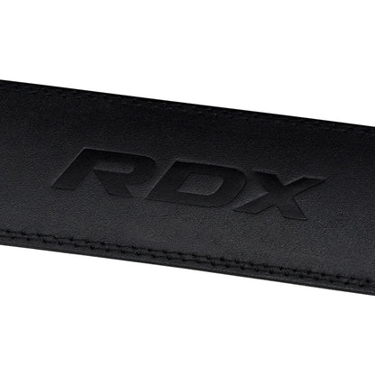 CinturÃ³n de Levantamiento RDX Cuero 4'' (Negro/Dorado)