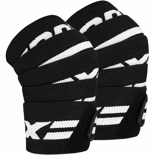 Fitness / Gym RDX K2 Compression Knee Wraps OEKO-TEX Standard 100 certified en color Negro, vista principal