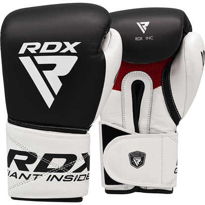 Guantes RDX S5 Leather Boxing Sparring Gloves en color Negro, vista principal
