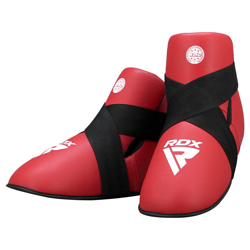 Protecciones RDX T1 WAKO Foot Protector Red en color Rojo, vista principal